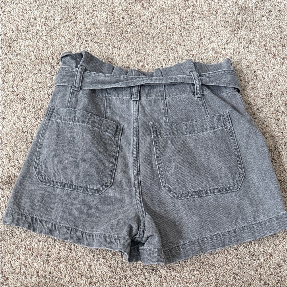 Madewell Charcoal High-Waisted Women's Shorts - Picture 8 of 10